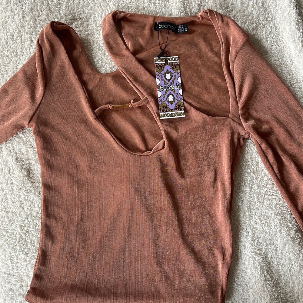 Long sleeve one shoulder body suit